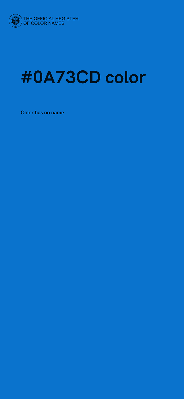 #0A73CD color image