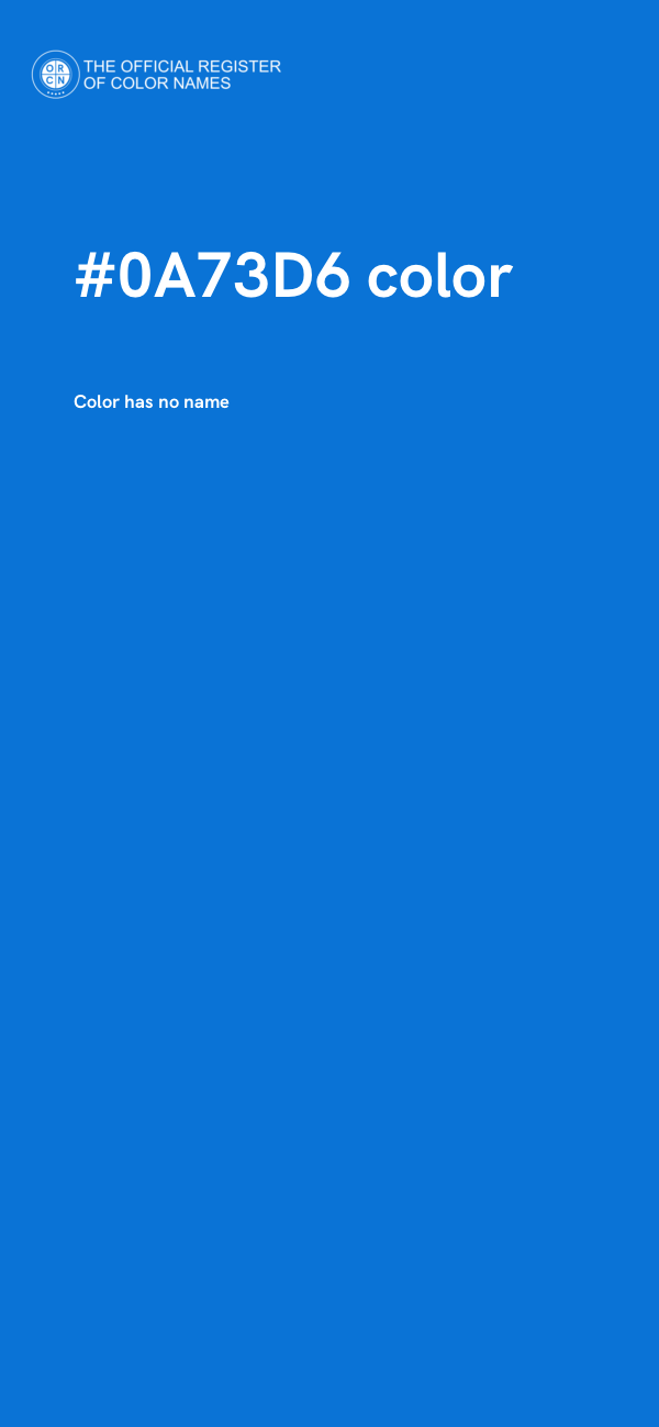 #0A73D6 color image