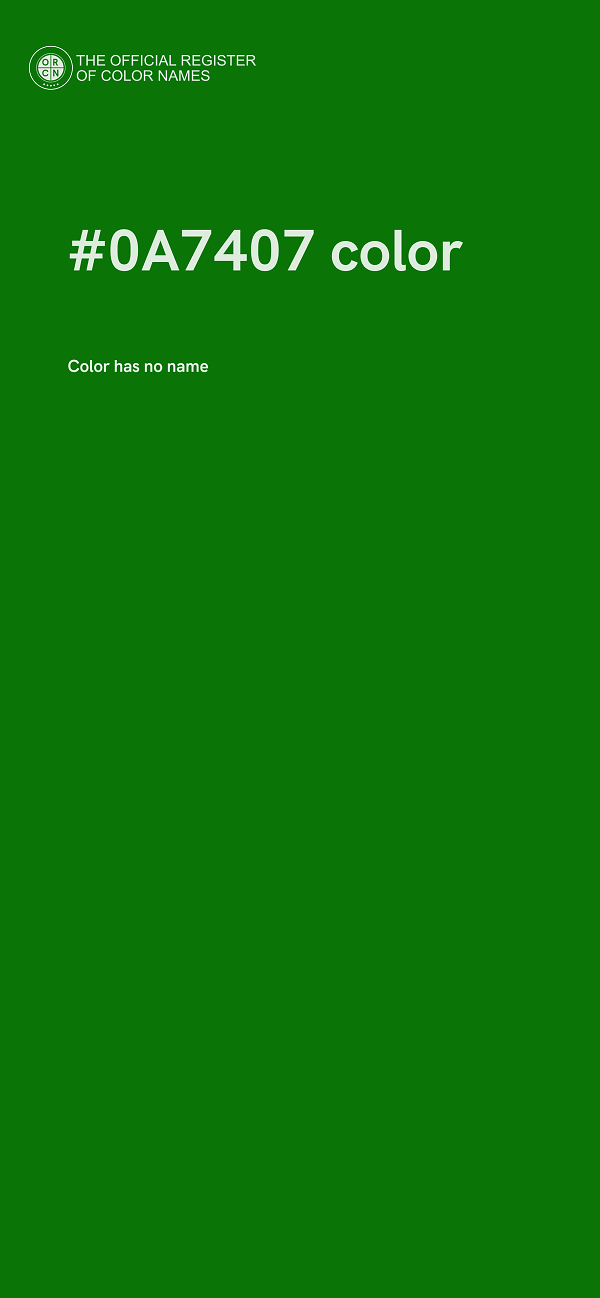 #0A7407 color image