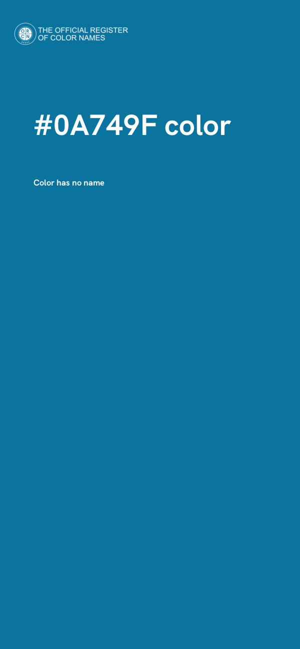 #0A749F color image