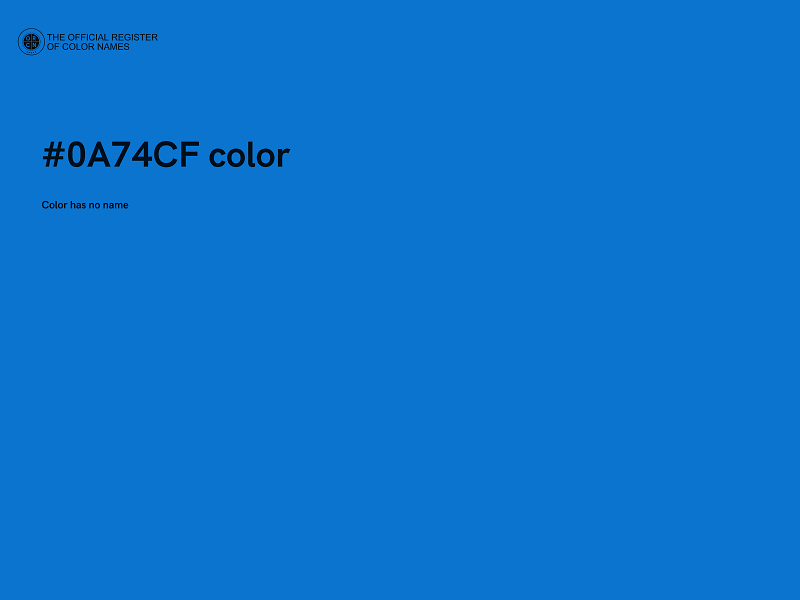 #0A74CF color image