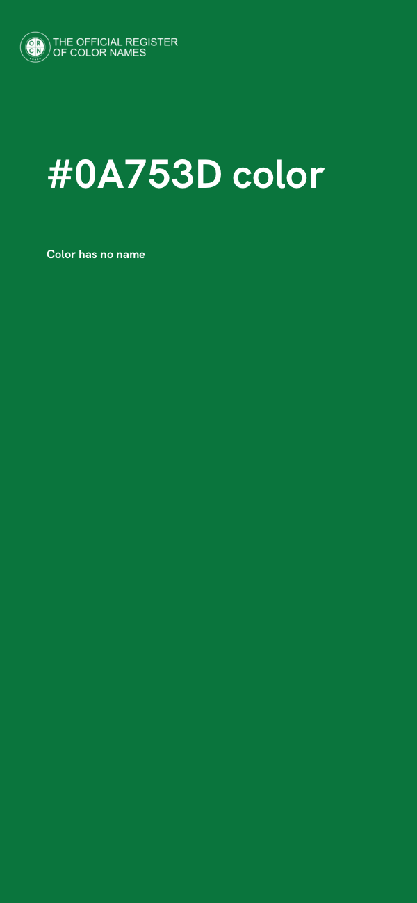 #0A753D color image