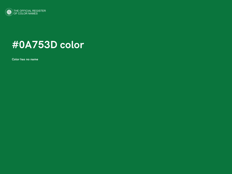 #0A753D color image