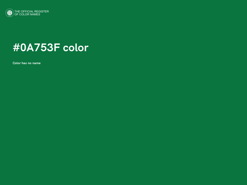 #0A753F color image