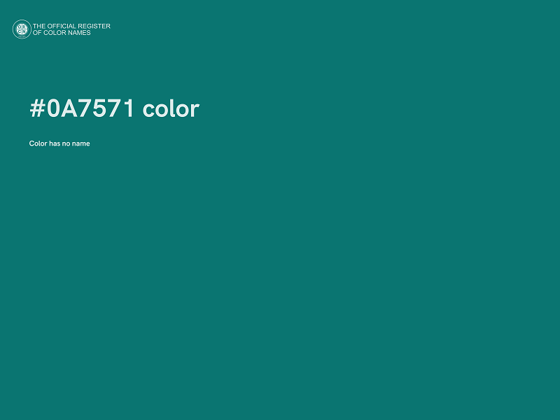 #0A7571 color image
