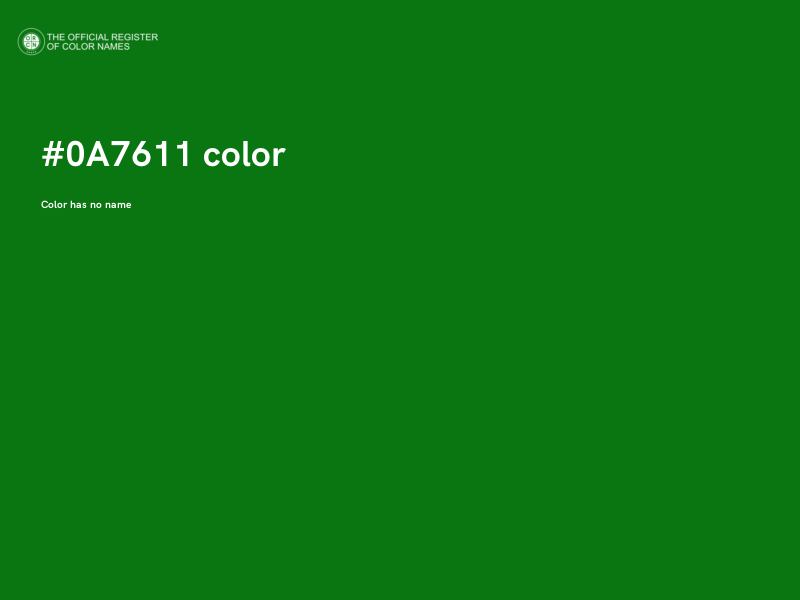 #0A7611 color image