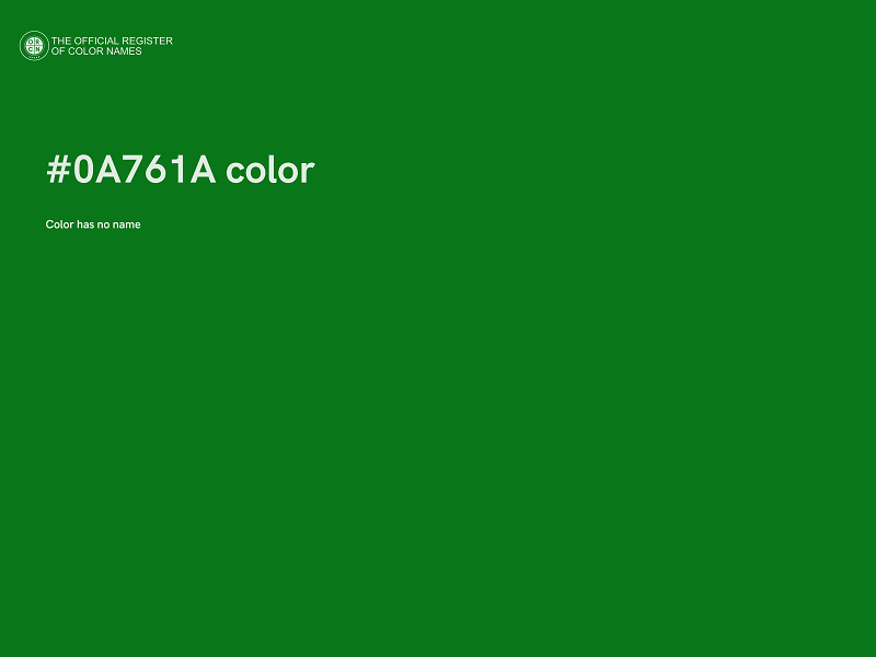 #0A761A color image
