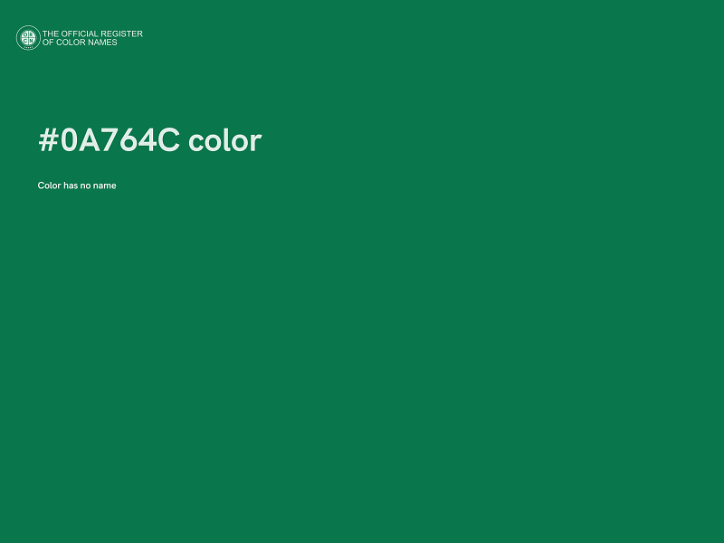 #0A764C color image