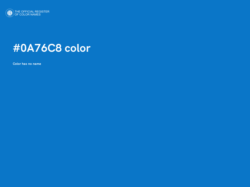 #0A76C8 color image