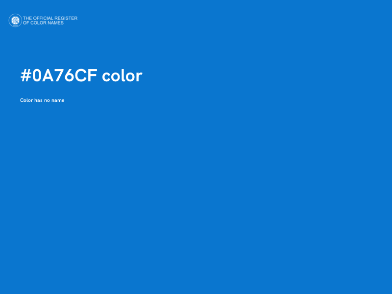 #0A76CF color image