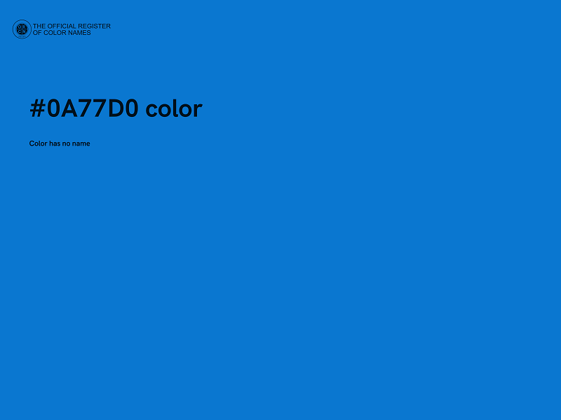 #0A77D0 color image