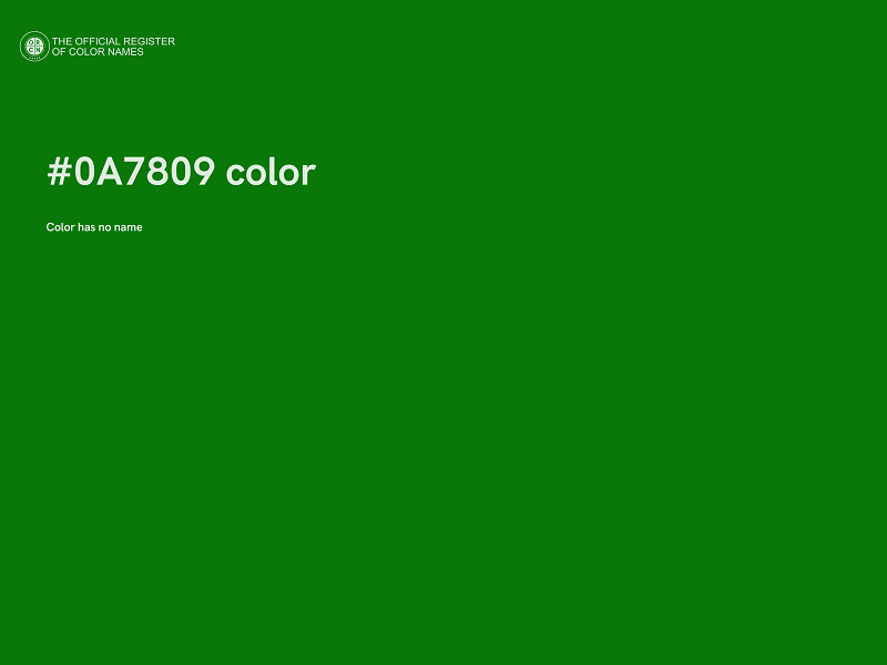 #0A7809 color image