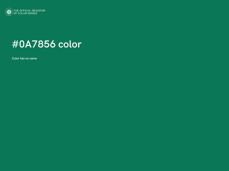 #0A7856 color image