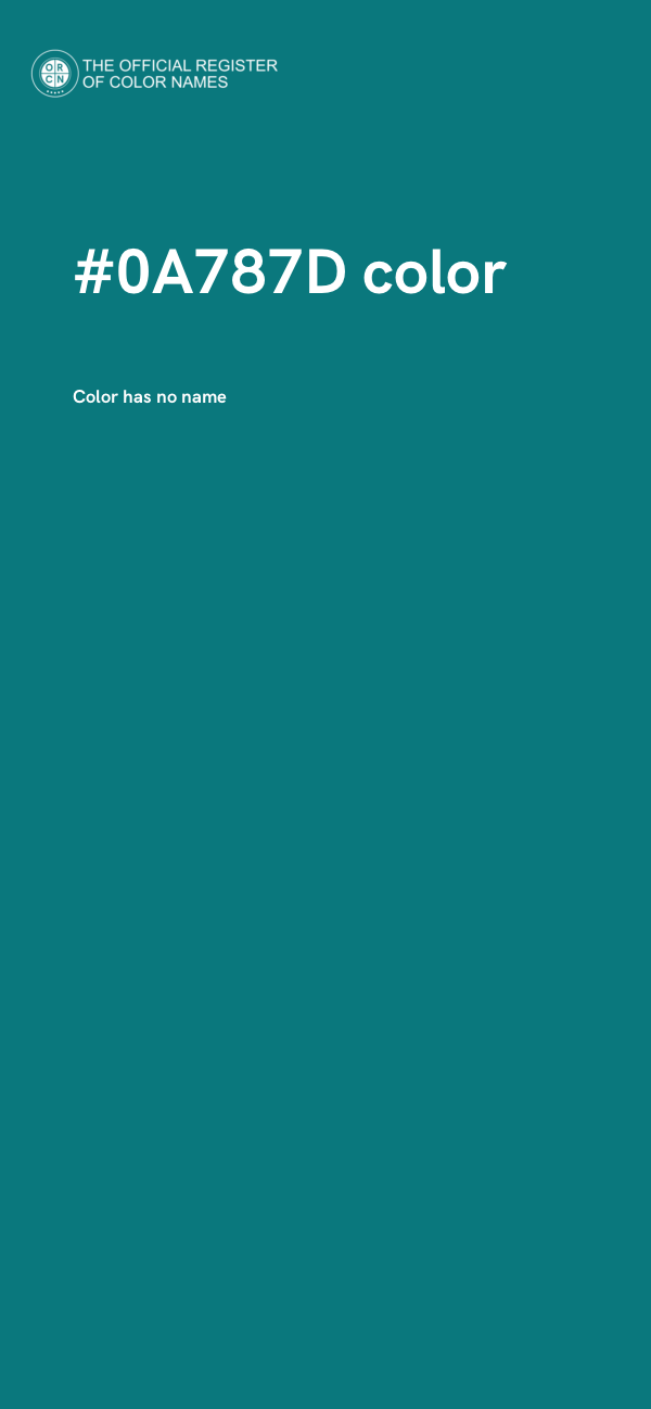 #0A787D color image