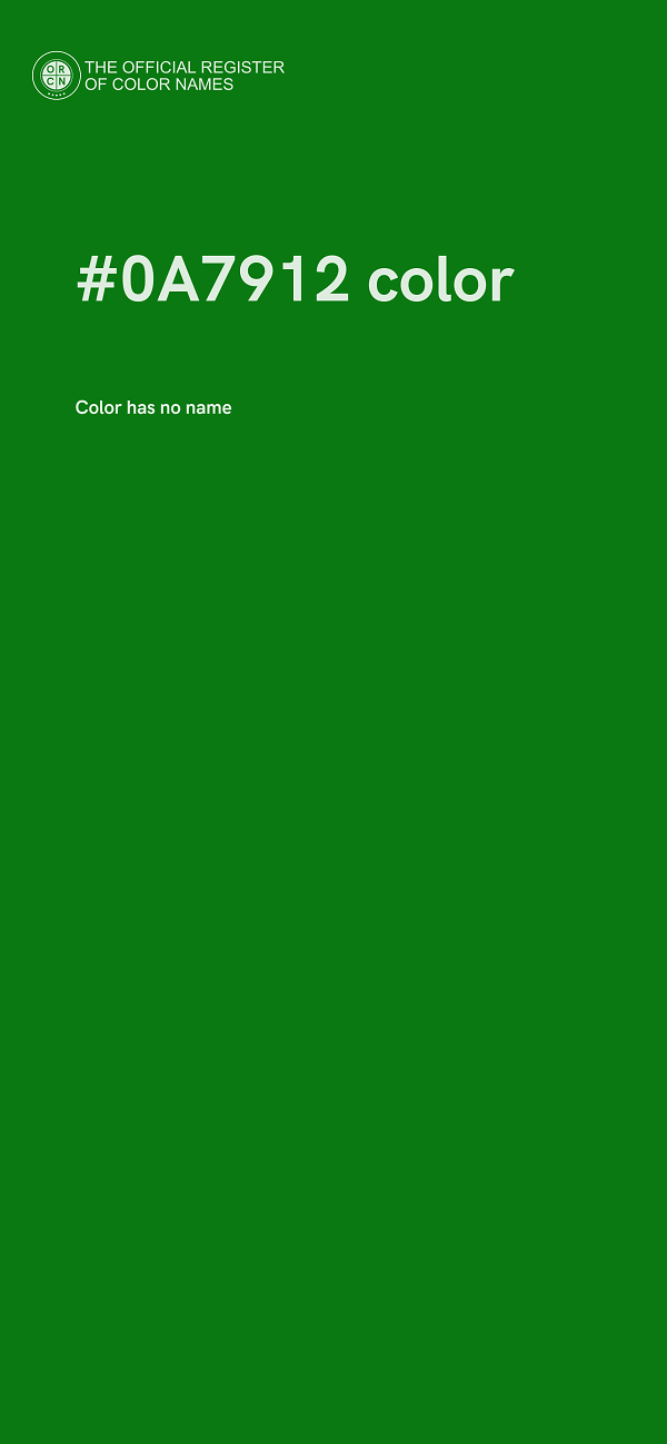 #0A7912 color image