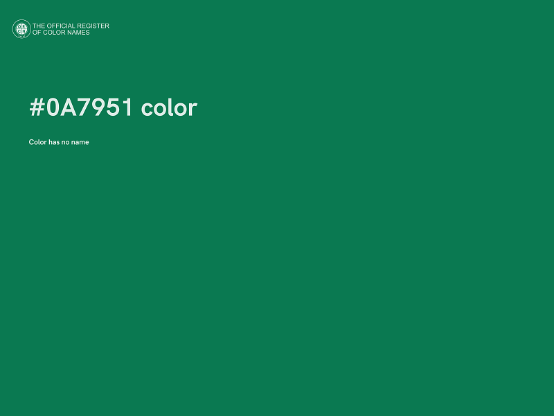 #0A7951 color image