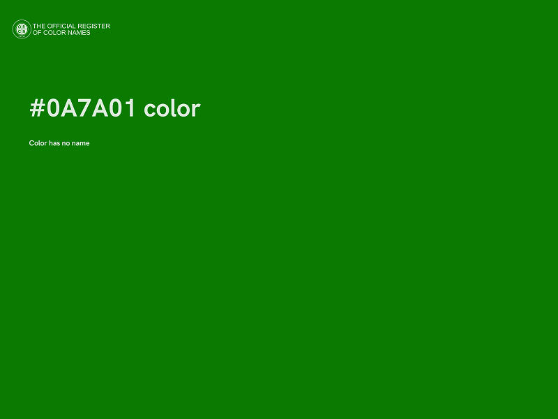 #0A7A01 color image