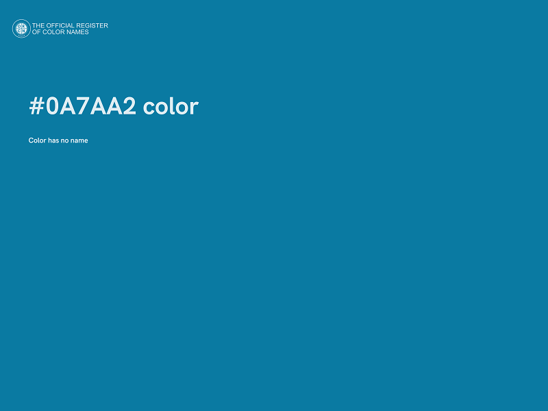 #0A7AA2 color image