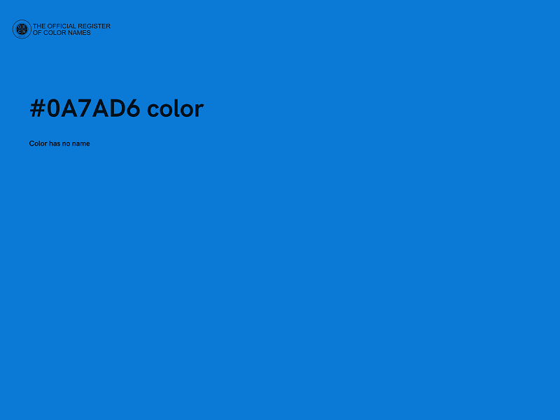 #0A7AD6 color image