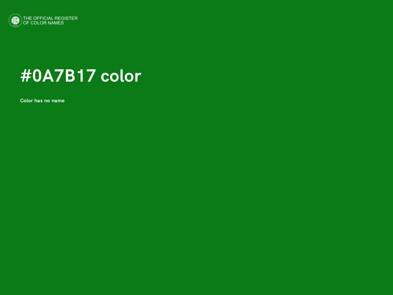 #0A7B17 color image