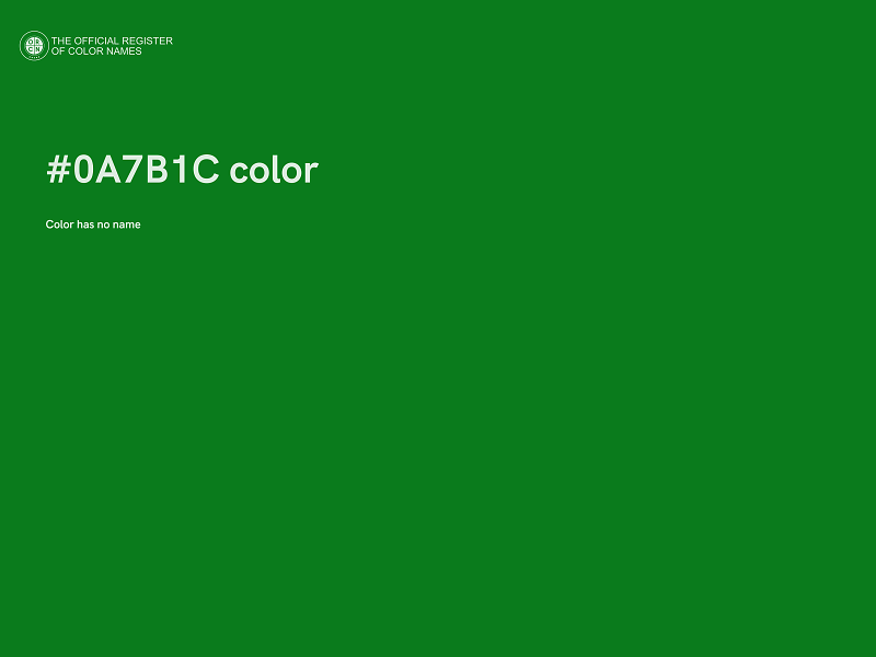 #0A7B1C color image