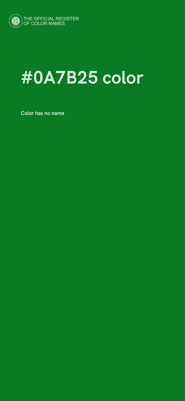 #0A7B25 color image