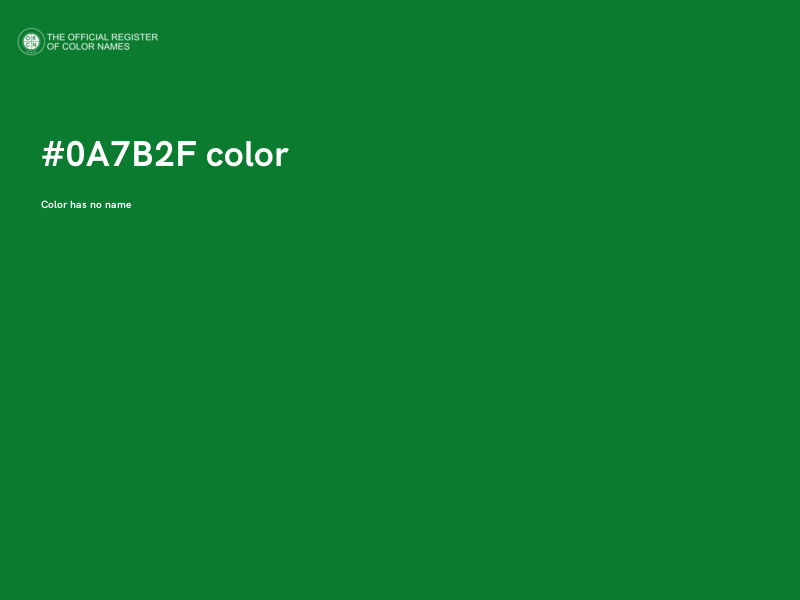#0A7B2F color image