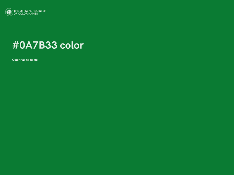 #0A7B33 color image