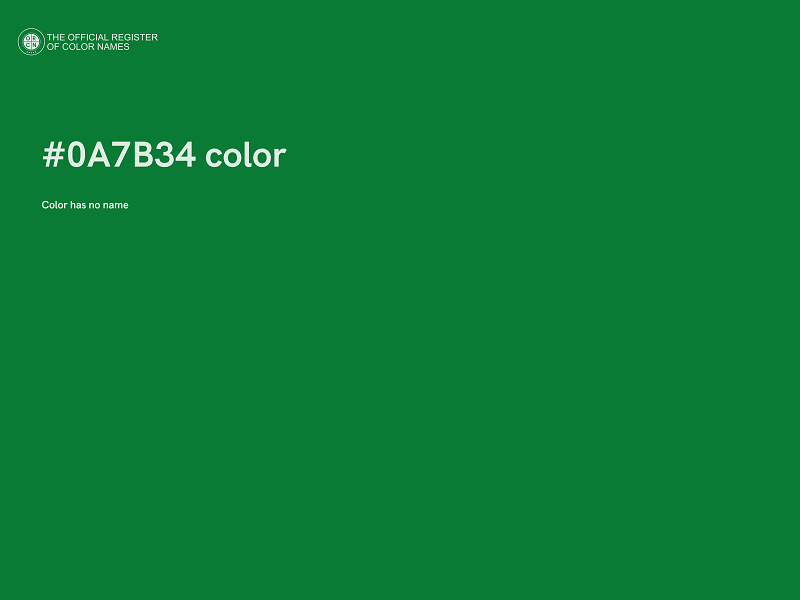 #0A7B34 color image
