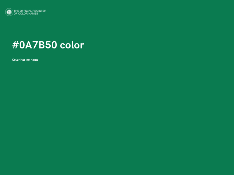 #0A7B50 color image