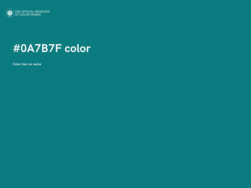 #0A7B7F color image