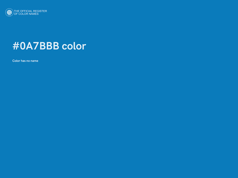 #0A7BBB color image