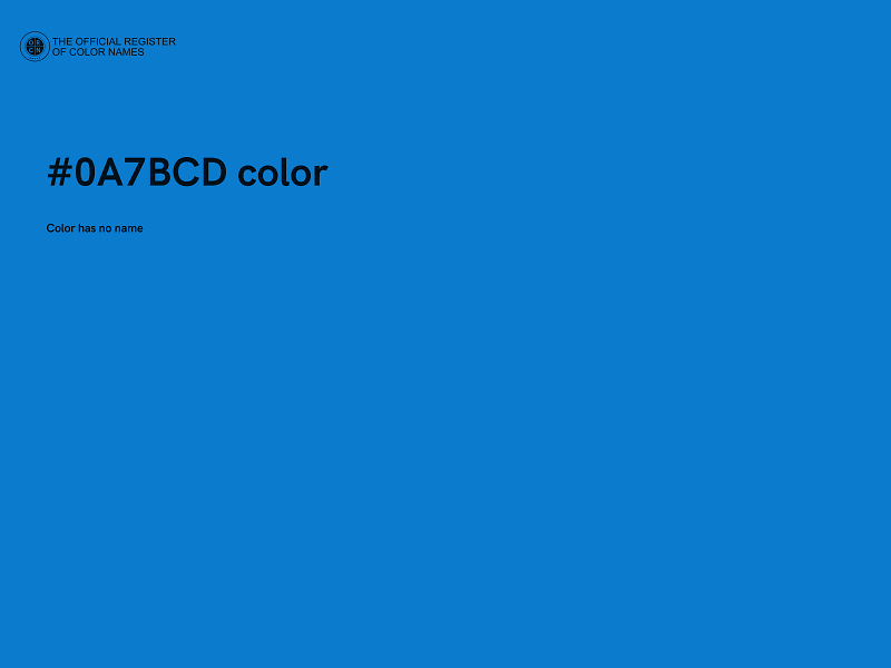 #0A7BCD color image