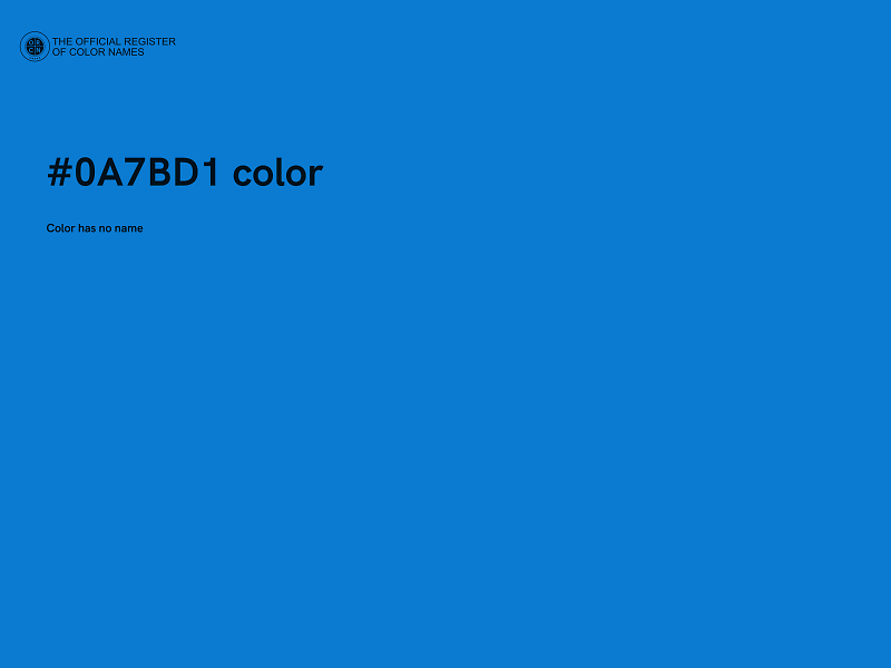 #0A7BD1 color image