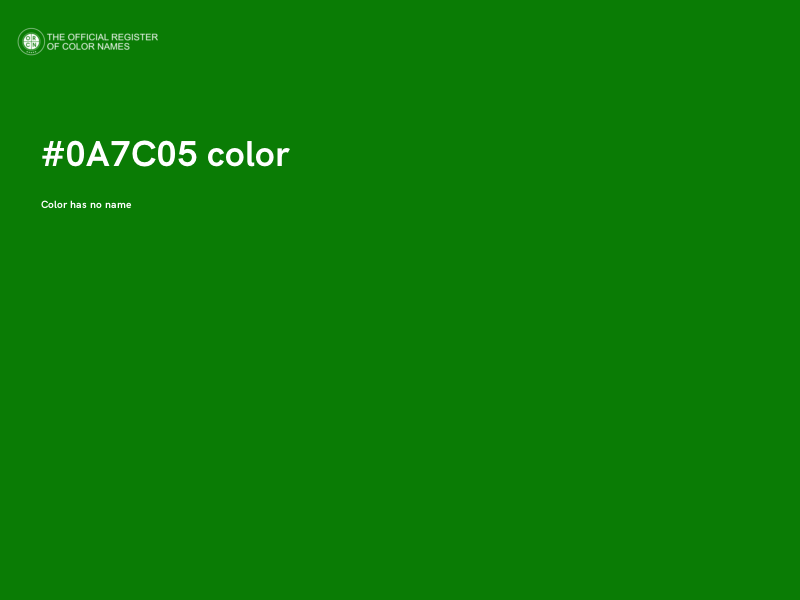 #0A7C05 color image