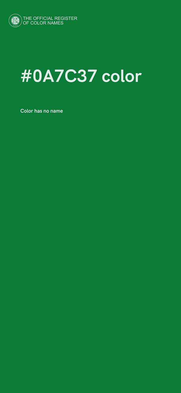 #0A7C37 color image