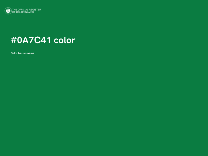 #0A7C41 color image