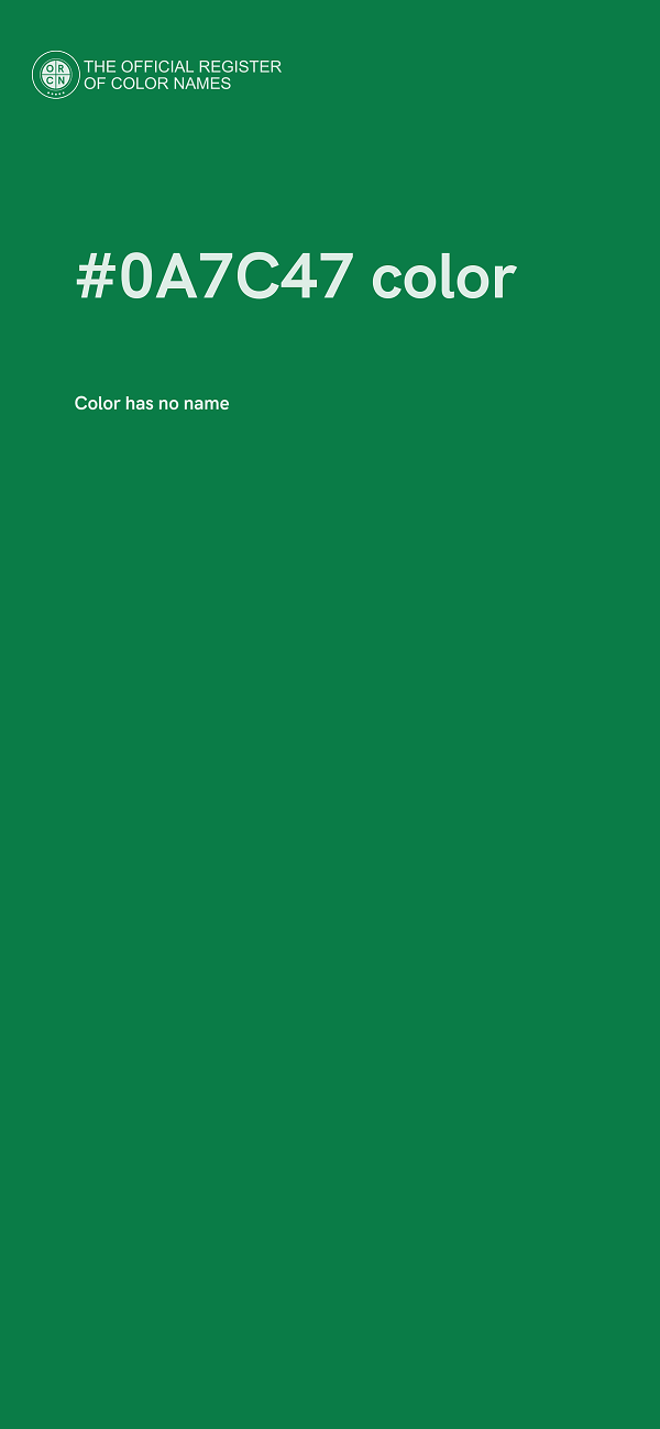 #0A7C47 color image
