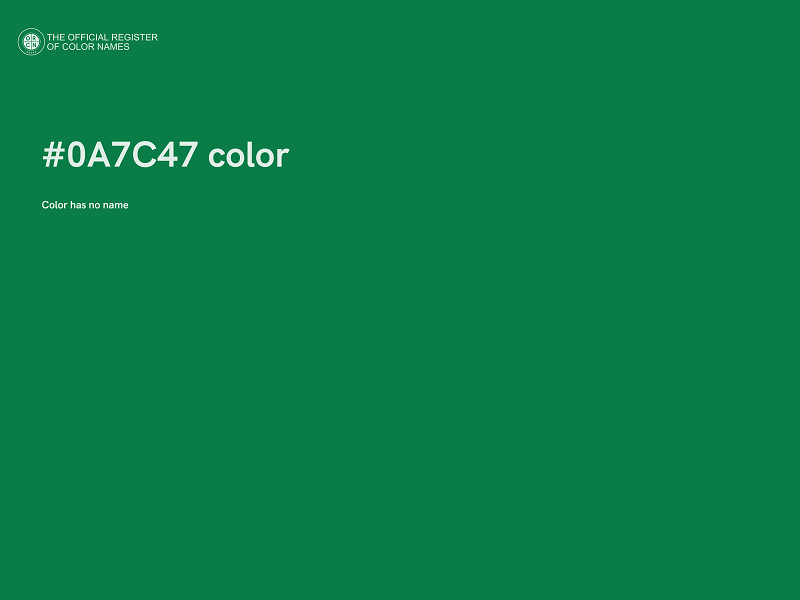 #0A7C47 color image