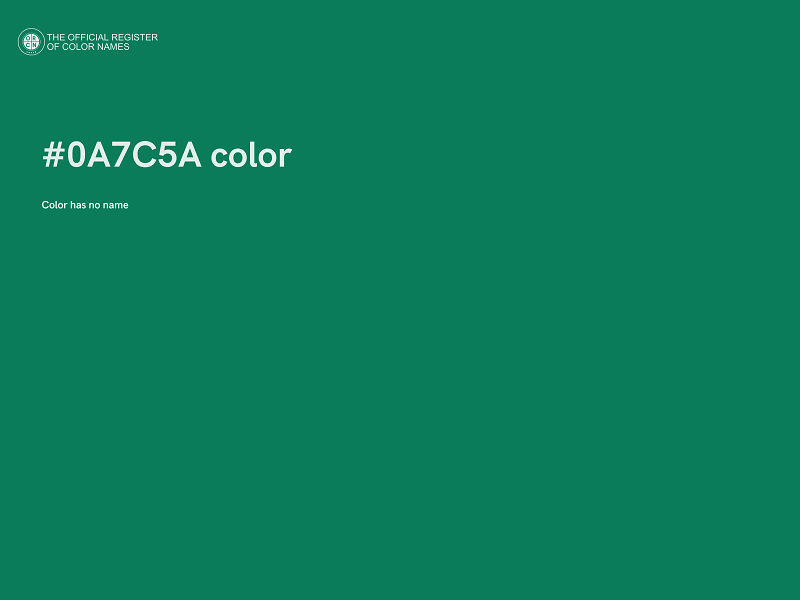 #0A7C5A color image