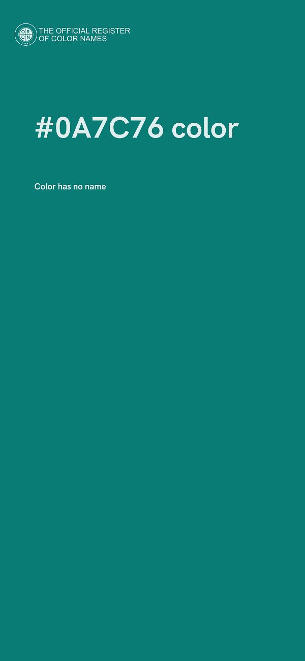 #0A7C76 color image