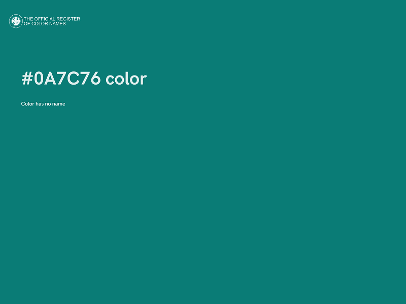 #0A7C76 color image