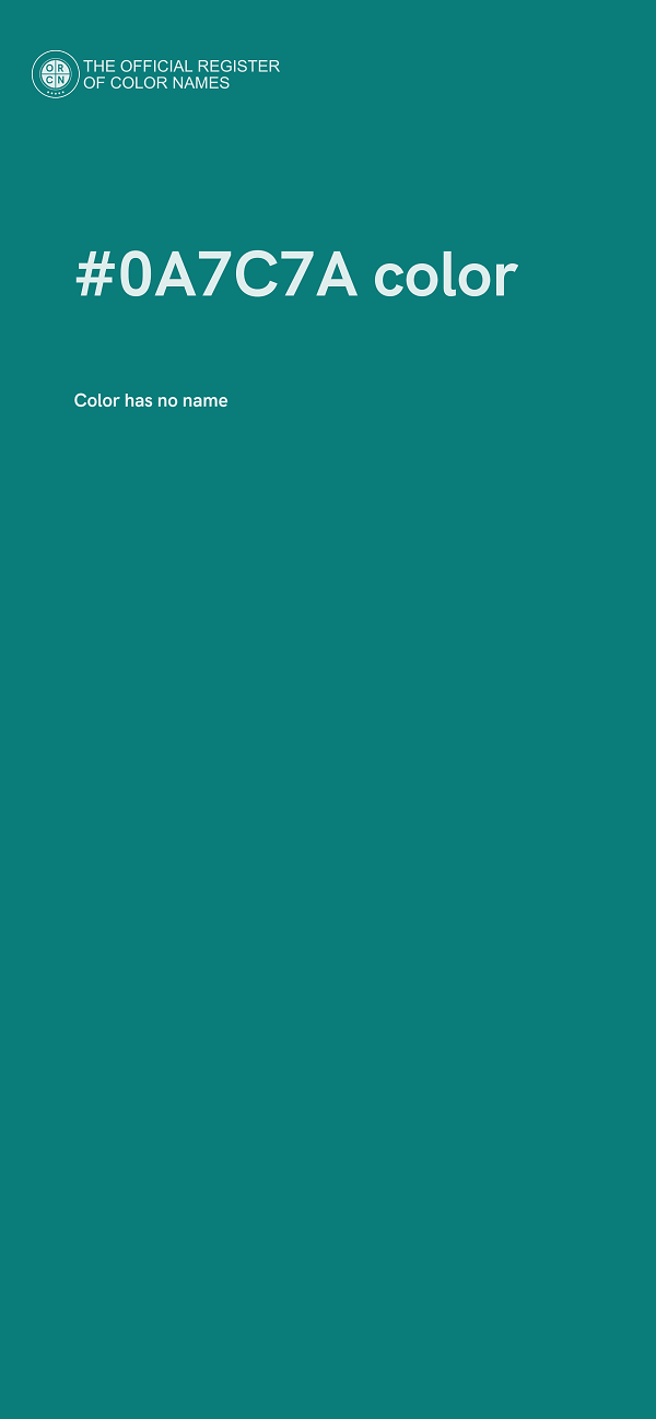 #0A7C7A color image