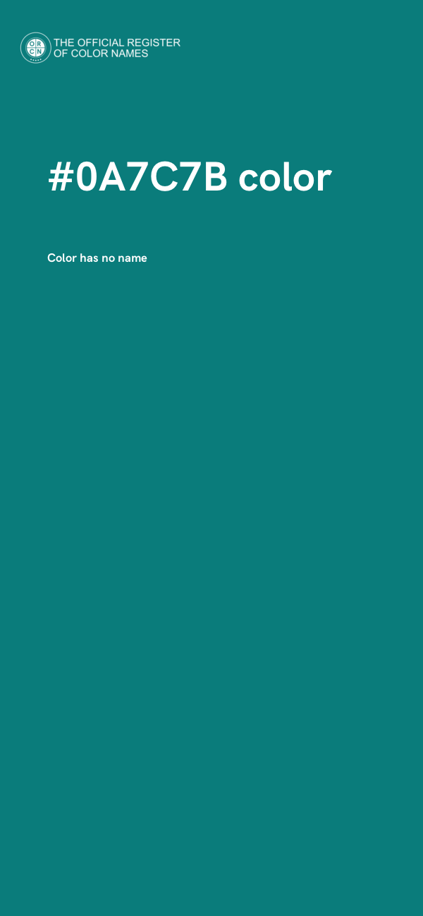 #0A7C7B color image