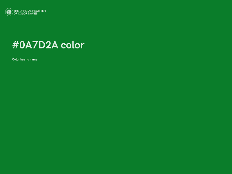 #0A7D2A color image