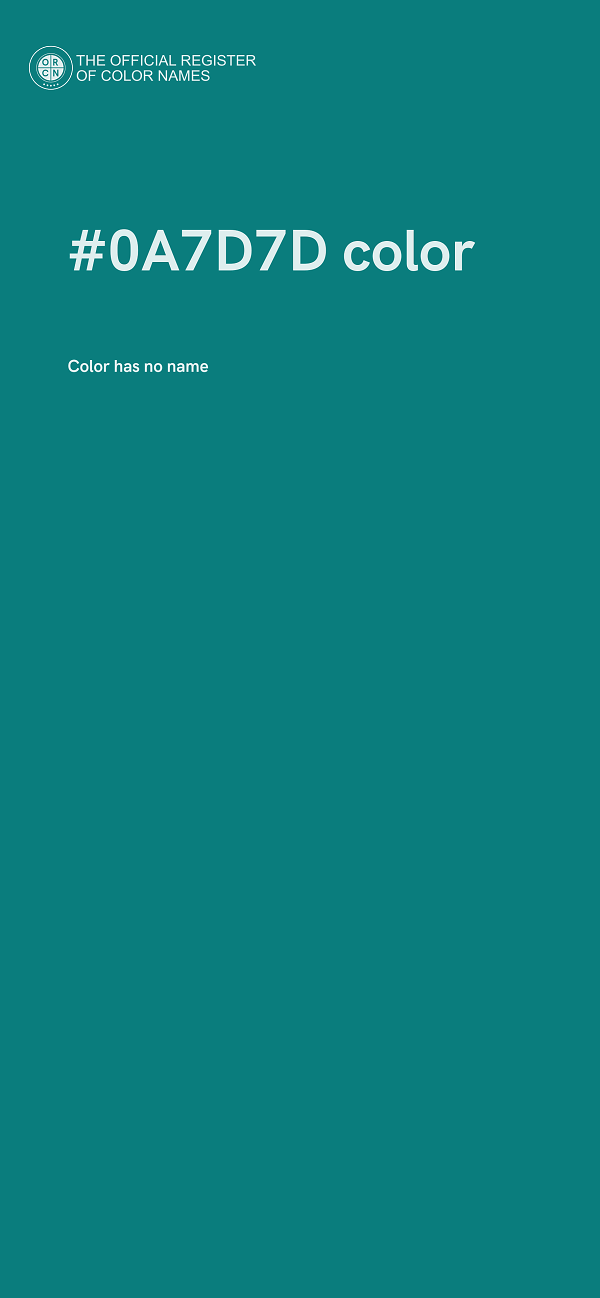#0A7D7D color image