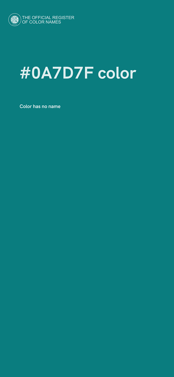 #0A7D7F color image