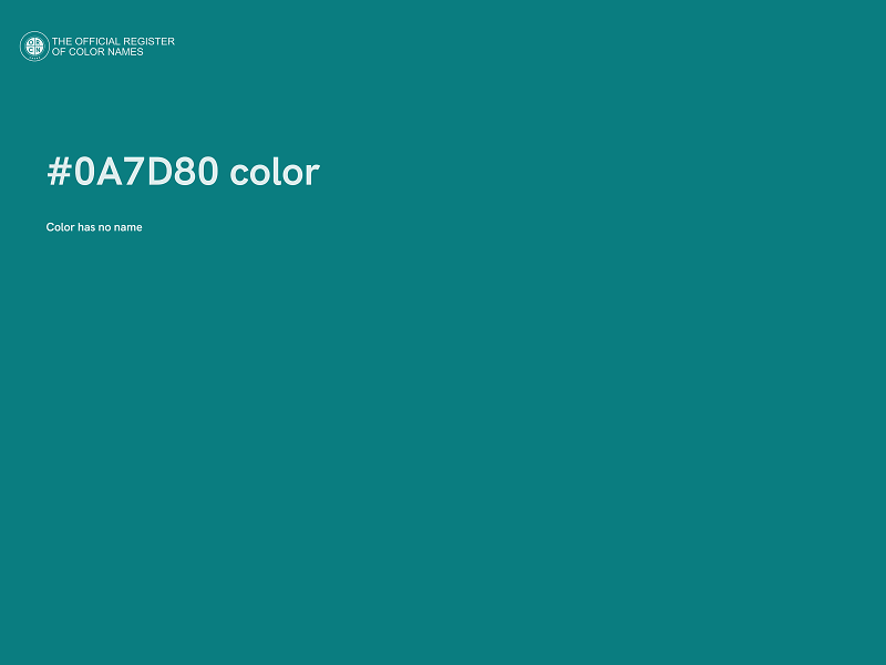 #0A7D80 color image