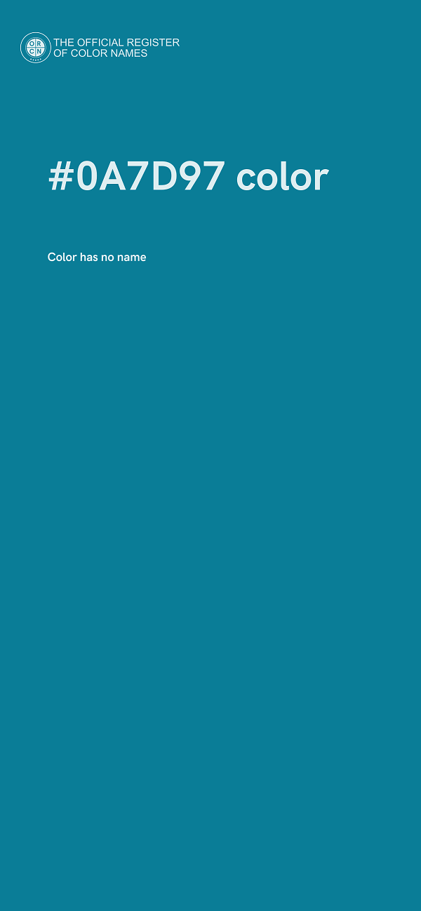 #0A7D97 color image