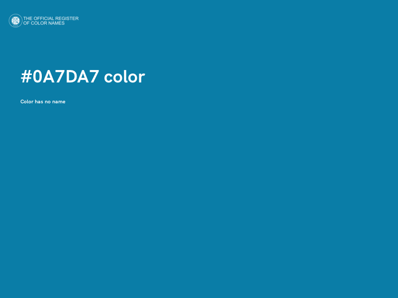 #0A7DA7 color image